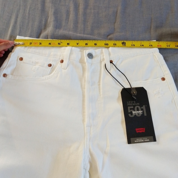 Levi's 501 Jeans Cloud Over White - Picture 7 of 14